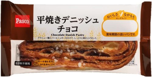 敷島製パン Pasco ロングライフ 平焼きデニッシュチョコ