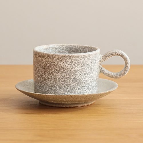 兵山窯 カップ&ソーサー 錆かいらぎ