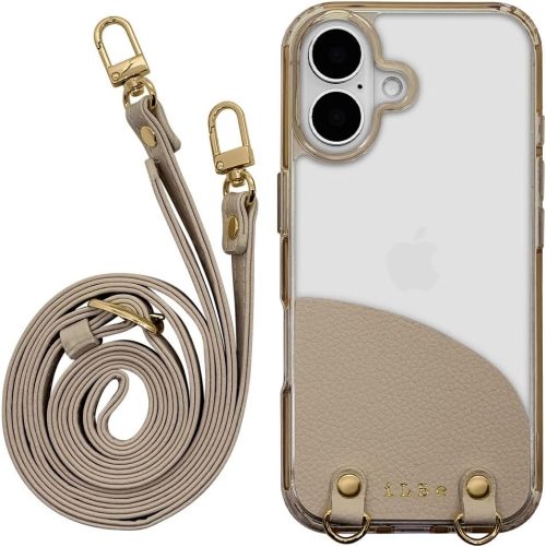 ラスタバナナ iPhone16 ショルダーストラップ付き ハイブリッド背面ケース 2024