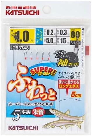カツイチ(KATSUICHI) スーパーふわっとワカサギ 袖 5本鈎