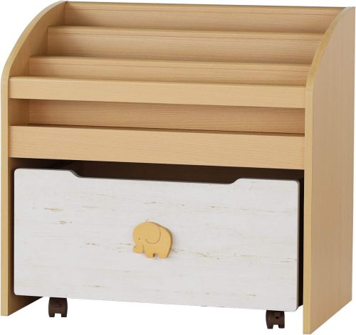 白井産業(SHIRAI) ランドキッズ 絵本棚 おもちゃ箱 LAK-7075BS