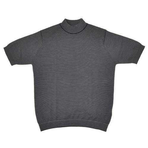ジョンスメドレー(JOHN SMEDLEY) S4630 シーアイランドコットン 30ゲージ マイクロボーダー モックネック ニット