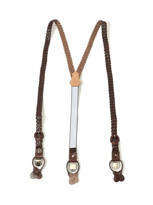 トゥモローランド(TOMORROWLAND) レザーメッシュ サスペンダー