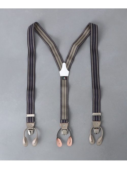 ユナイテッドアローズ(UNITED ARROWS) ワイド ストライプ サスペンダー