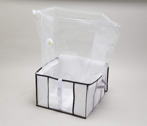 アール(R) 収納BOX一体型衣類用圧縮袋 AH-001