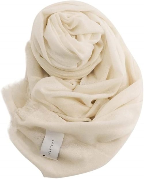 マコッカ(macocca) 大判薄手生カシミヤストール 110cm×202cm