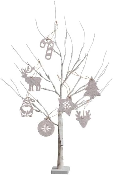 家具350 Schnee 高さ90cm 白樺風ツリー+オーナメント g156017