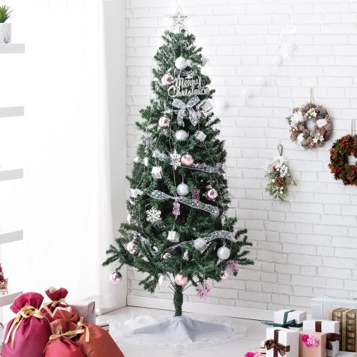 タンスのゲン クリスマスツリーセット オーナメントセット ライト付 16910002