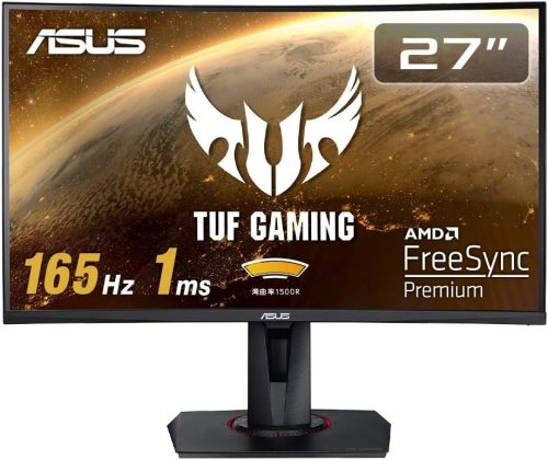 エイスース(ASUS) TUF Gaming 曲面ゲーミングモニター VG27VQ 2020
