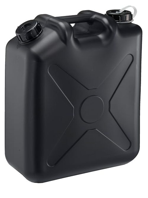 瑞穂化成工業 扁平缶両口20L カラー容器 ノズルなし 0207BK ブラック