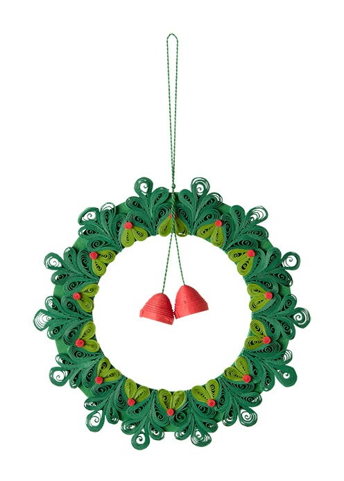 ピープルツリー(PeopleTree) ジュートペーパーのクリスマスリース 207085