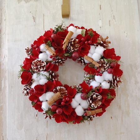 ノンフローラルスタジオ(NONFLORALSTUDIO) ウェーヴ眠りの木レッド リース L