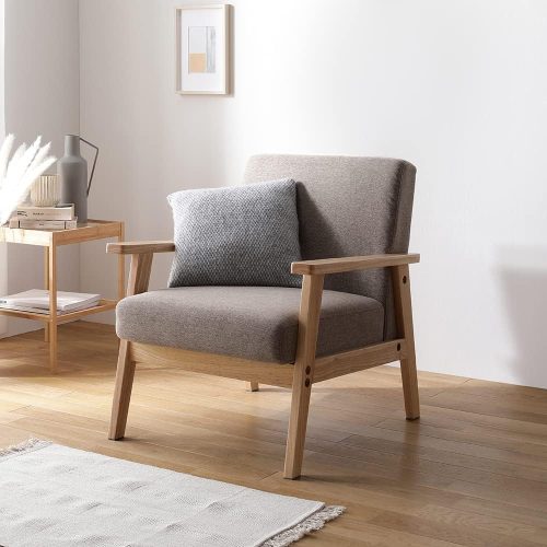 ラシク(RASIK) 北欧風 1人掛け 木枠ソファ TRYGG トゥリッグ