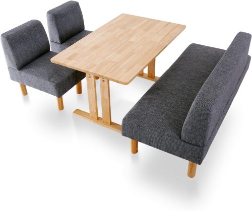 ロウヤ(LOWYA) ソファダイニングセット 4人掛け 4点