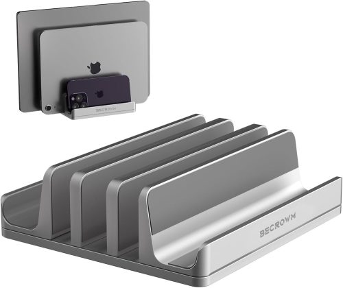 BECROWM ノートパソコンスタンド 縦置き 5台収納 2021