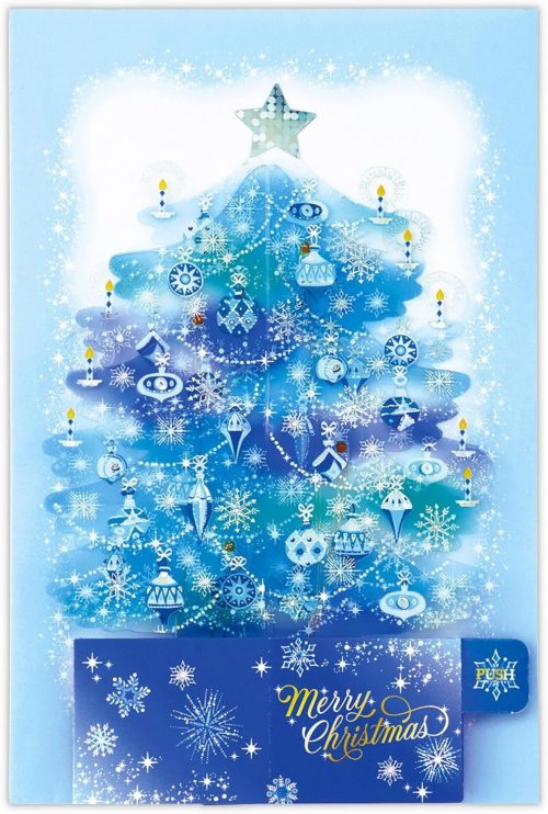 ホールマーク(Hallmark) クリスマスカード クリスタルブルーツリー 826512