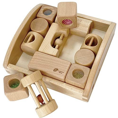 木製おもちゃのだいわ リスの森の音つみき