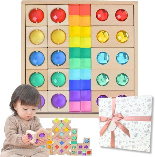 EdutoysLand ジュエル積み木 35ピース