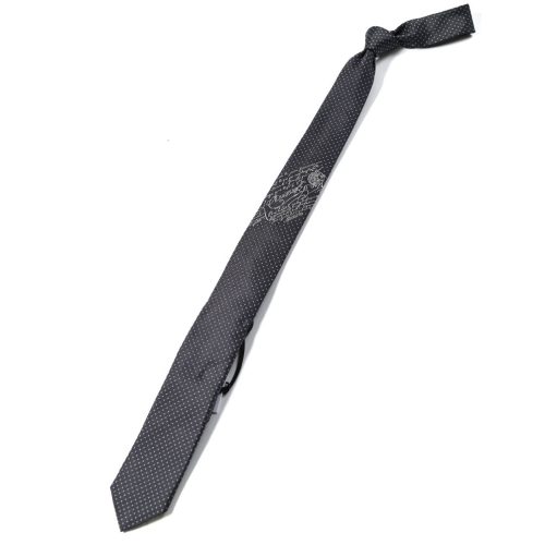 ベルルッティ(BERLUTI) マルベリーシルク100% スクリット柄ネクタイ