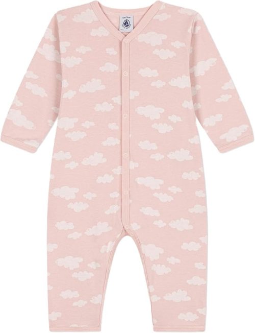 プチバトー(PETIT BATEAU) プリント足なしロンパース