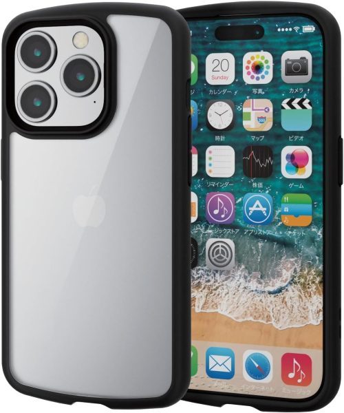 エレコム(ELECOM) iPhone 15 Pro TOUGH SLIM LITEフレームカラー PM-A23CTSLFC 2023