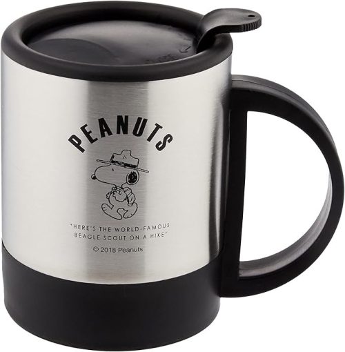 タマハシ(Tamahashi) スヌーピー ウィズ・ユー フタ付き二重ステンレスマグ300ml SN-123