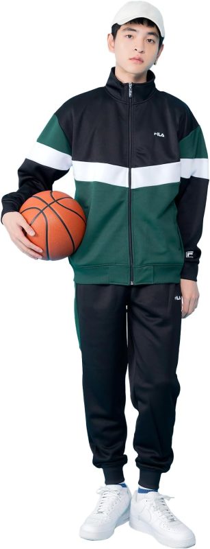 フィラ(FILA) 配色切替 ビックシルエット 上下 ジャージ セットアップ