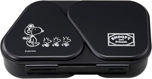 オーエスケー(OSK) 弁当箱 スヌーピーブラック にぎらず作れておかずも入るおにぎりケース