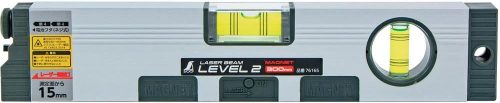 シンワ測定 レーザービームレベル2 300mm マグネット付 76165