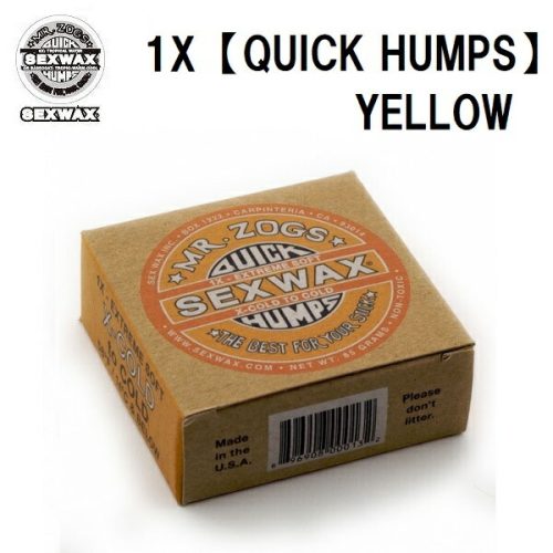セックスワックス(SEXWAX) QUICK HUMPS YELLOW LABEL X-COLD to COLD