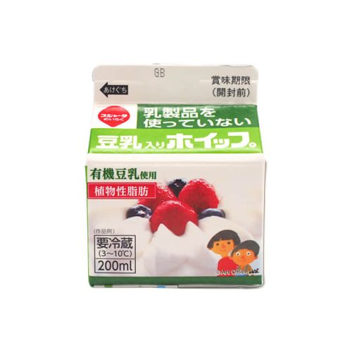 スジャータめいらく 乳製品を使っていない豆乳入りホイップ