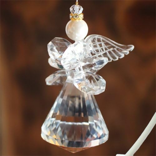 Silva Tilia 天使 サンキャッチャー 水晶の羽天然石 スタンド付き n2-45stand