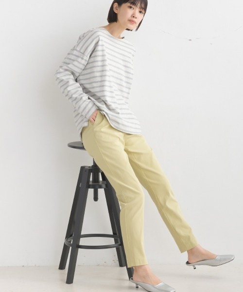 オムネス(OMNES) スーパーストレッチツイルタックパンツ 裏起毛