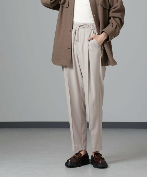 ナノ・ユニバース(nano・universe) ウラキモウ ピンタックイージーテーパードパンツ