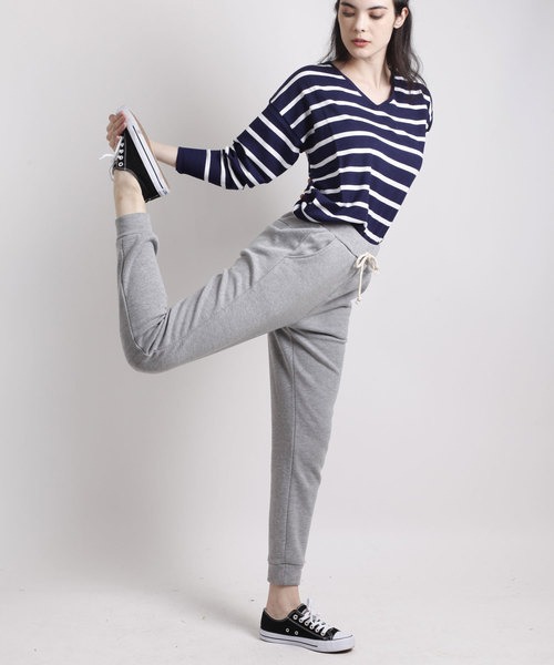 アイモハ(aimoha) 裏起毛コットンスウェットイージーパンツ