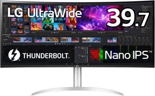 LGエレクトロニクス(LG Electronics) 39.7インチ 5K2K Nano IPS 曲面型ウルトラワイドモニター 40WP95C-W 2022