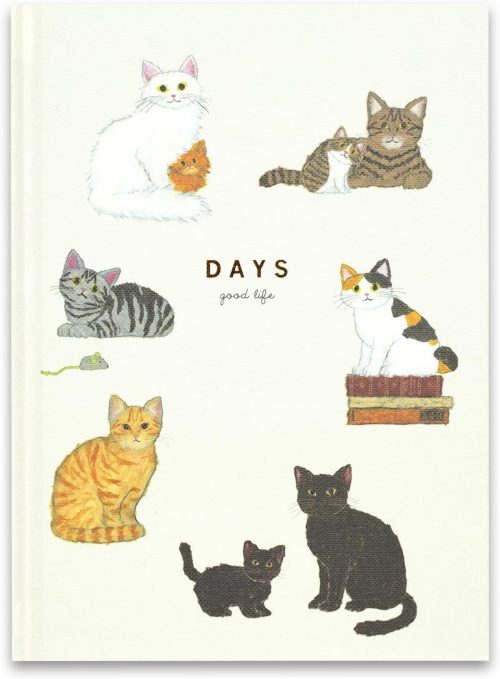 グリーティングライフ(GreetingLife) イラストが毎ページ変わる 日記帳 ネコ YZD-402