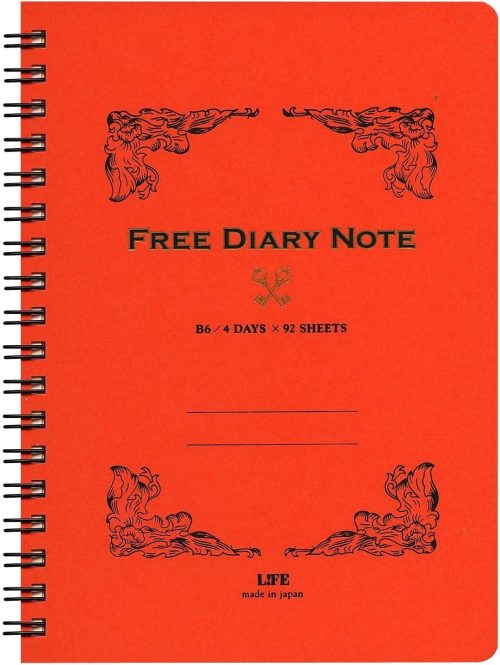 ライフ ノート フリーダイアリー B6 D1528