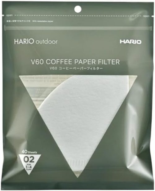 ハリオ(HARIO) V60 ペーパーフィルター02W チャック付 O-VCF-02-40W