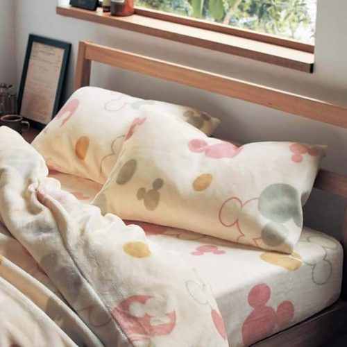 ベルメゾン(Bell Maison) メルトロ あったかなめらかな枕カバー ミッキーモチーフ 2枚セット