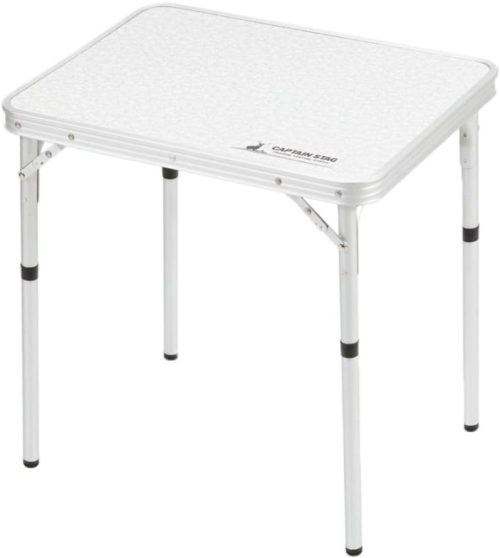 キャプテンスタッグ(CAPTAIN STAG) ラフォーレアルミツーウェイサイドテーブル アジャスター付 60×45cm UC-513