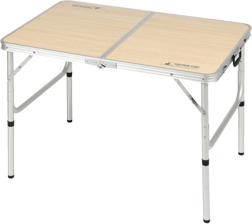 キャプテンスタッグ(CAPTAIN STAG) ジャストサイズ ラウンジチェアで食事がしやすいテーブル 2〜4人用 S 90×60cm UC-517