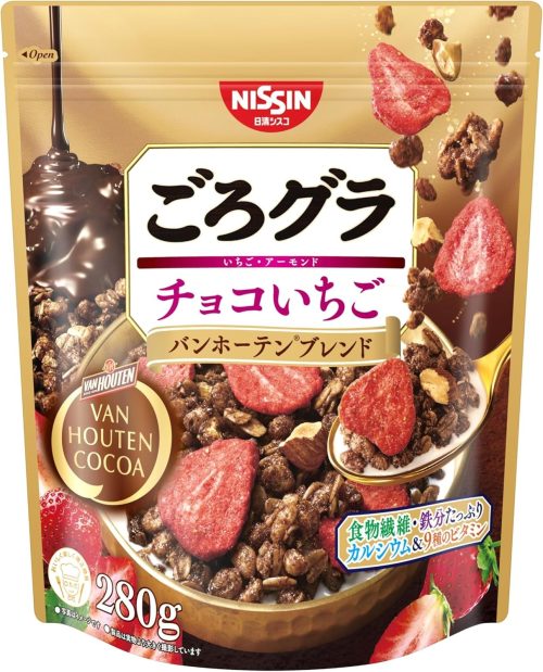日清シスコ ごろグラ チョコいちご バンホーテンブレンド