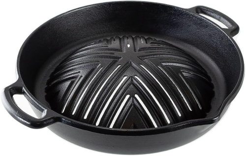 アサヒ 焼肉ジンギスカン鍋 深型 穴あき29cm H402