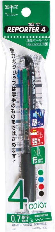 トンボ鉛筆 4色油性ボールペン リポーター4 FCB-132