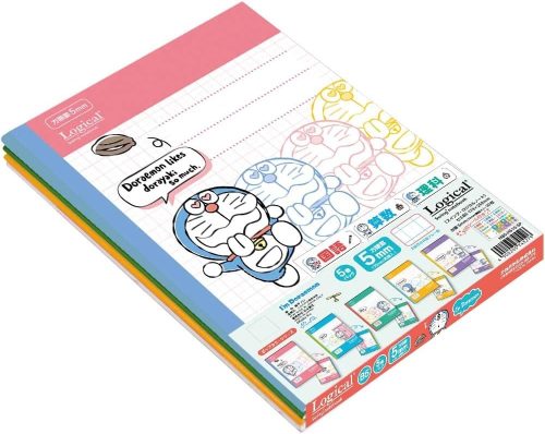 ナカバヤシ(Nakabayashi) スイングロジカル方眼ノート アイテムドラえもん ポップ カラーシリーズ5冊パック HB5-H510-5P