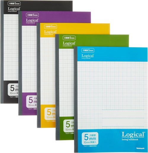 ナカバヤシ(Nakabayashi) スイングロジカル 抗菌表紙ノート カジュアルカラー 5冊パック HB5-H511-5P