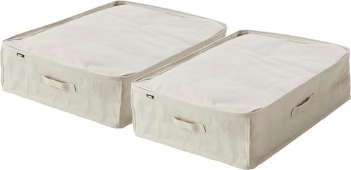 山崎実業 ポリエチレンシート ソファ&ベッド下収納ケース タワー 2個組 1915