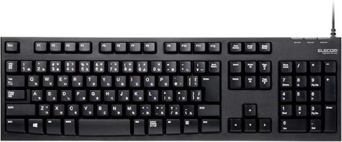 エレコム(ELECOM) USB接続 スタンダードキーボード TK-FCM062BK_ia