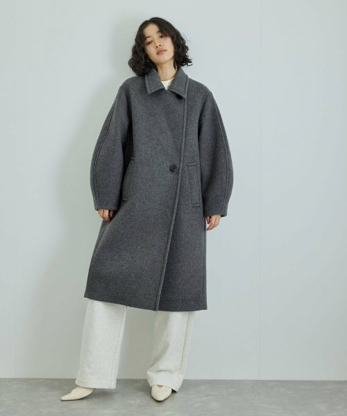 アダムエロペ(ADAM ET ROPE’) ウールボンディングロングコート